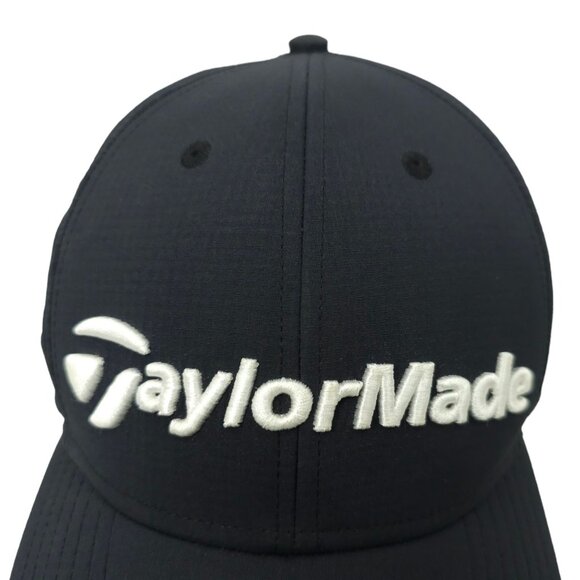 TaylorMade Tour Radar SIM TP5 Stealth Golf Adjustable Strapback Cap Black Hat - Picture 9 of 14